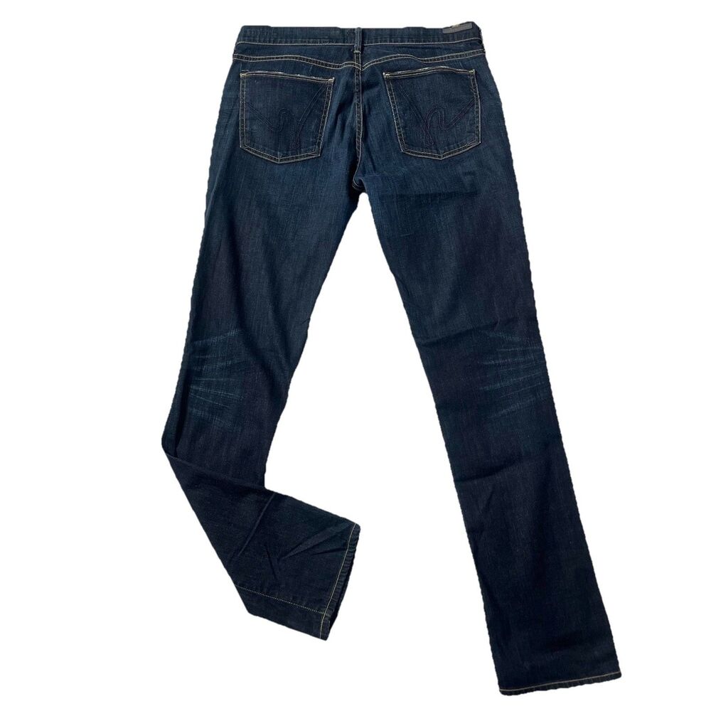 Citizens of Humanity Jean Women 31 x33 Ava Low Rise Straight Leg Blue Denim Tall - Picture 2 of 11